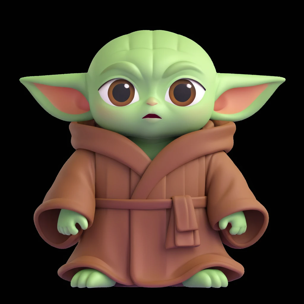baby yoda 3d emoji emoji