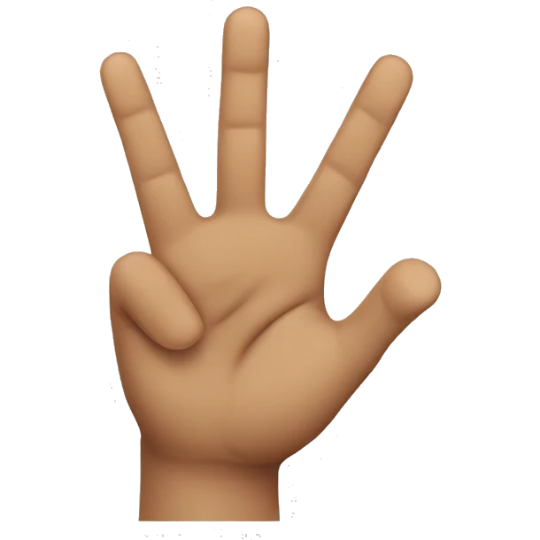 Three-finger salute emoji