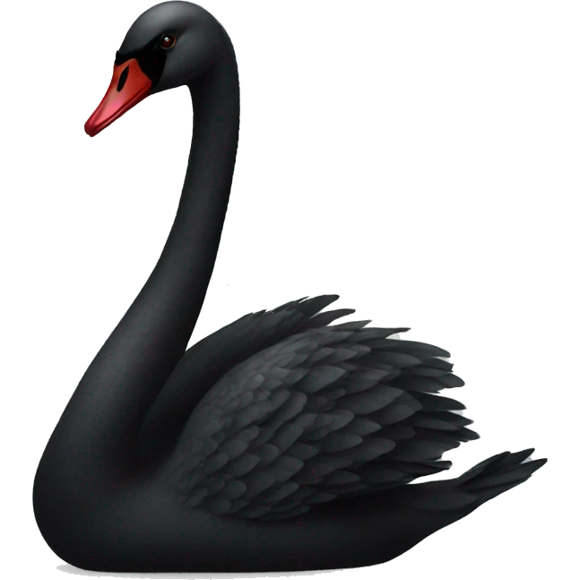 Black swan emoji