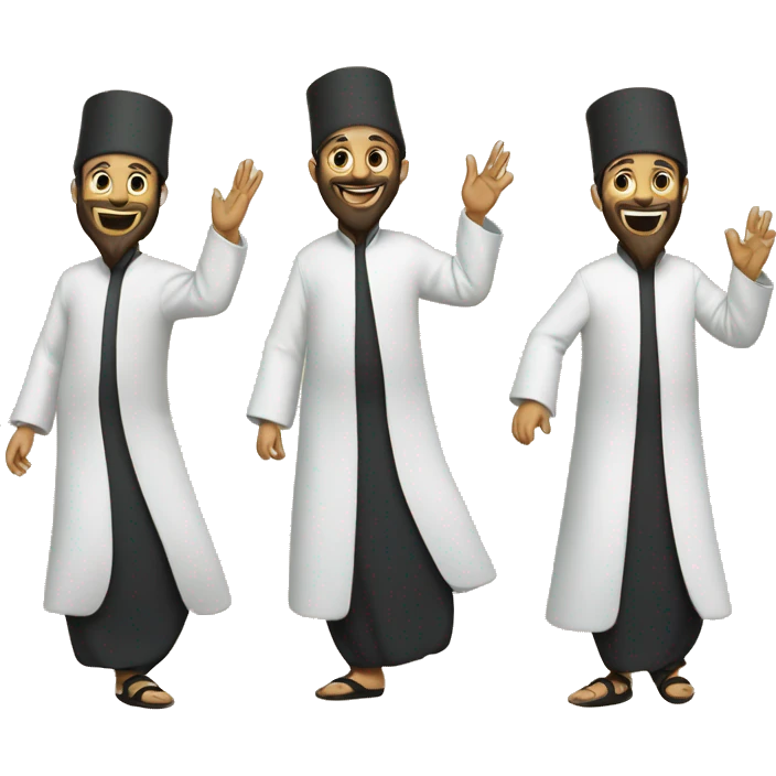 3 sufi Dervishes emoji