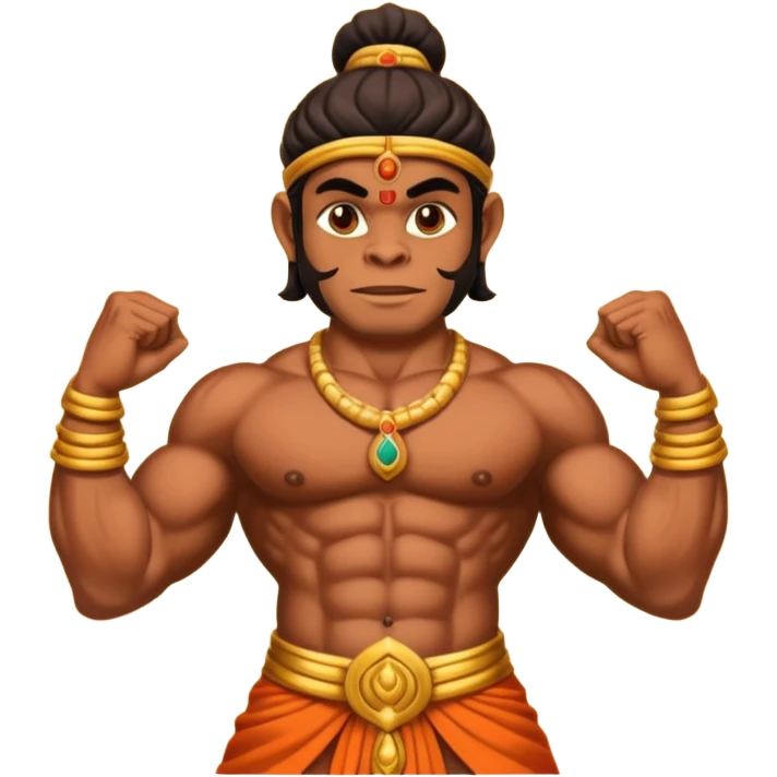 Hanuman ji woth gada emoji