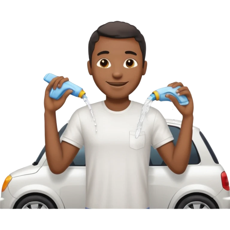 car washer black man  emoji