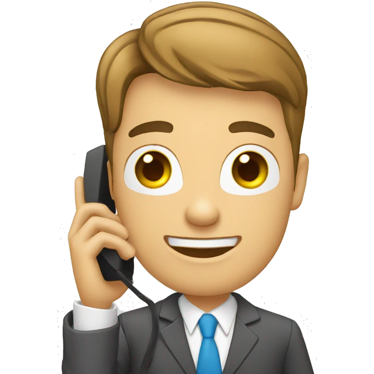 realtor talking on cell phone emoji