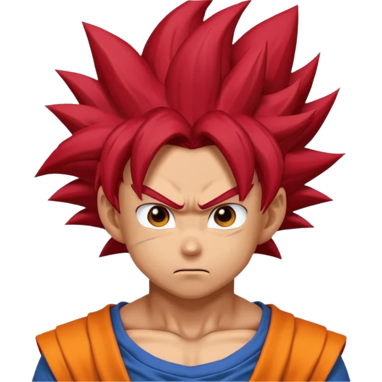 Goku super sayian god emoji