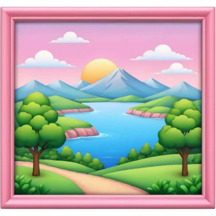 pink framed picture emoji