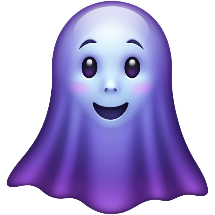 ghost dark purple emoji