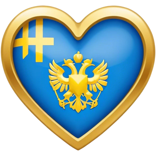 Ukraine with a heart emoji
