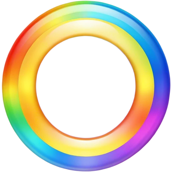 rainbow halo emoji