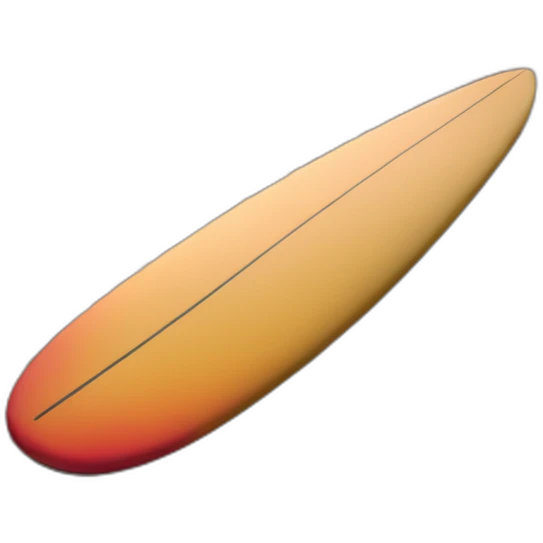 surfboard on the beach at sunset emoji