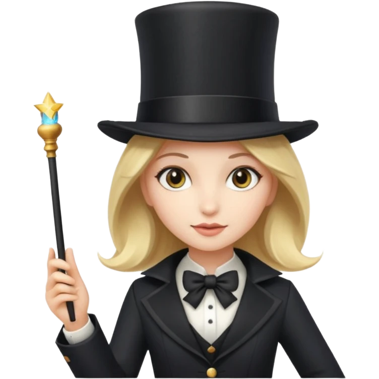 Girl as magician emoji