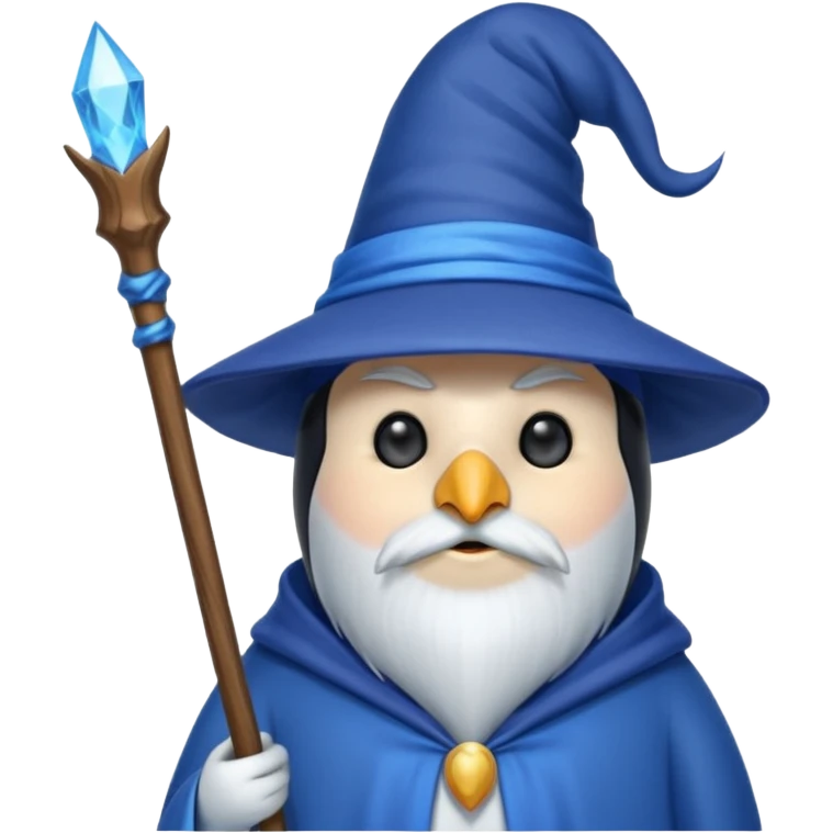 Penguin Wizard emoji