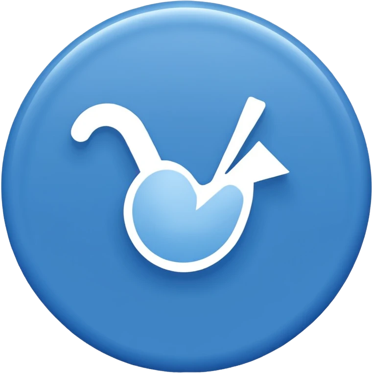 Generate an emoji. A white tick in the blue circle. (Such as TikTok verified tick) emoji