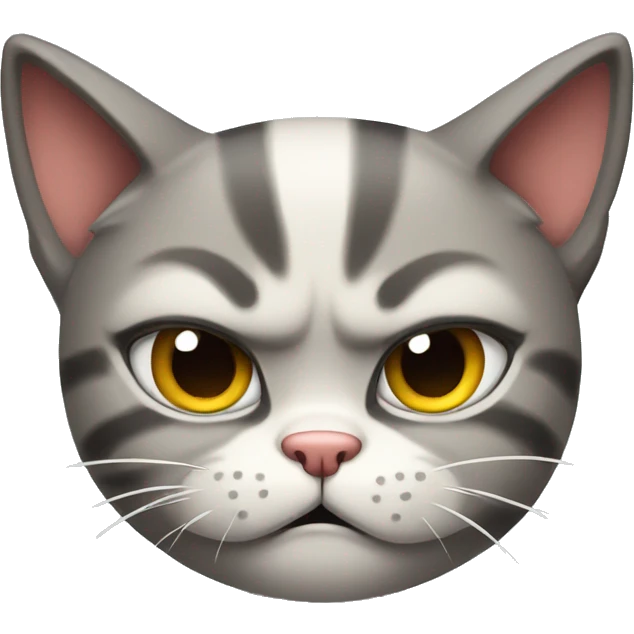 Cute cat angry emoji