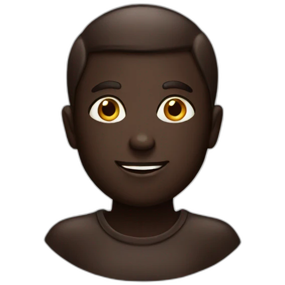 Dark chocolate emoji