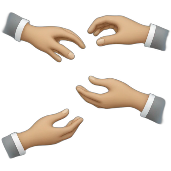 tented hands business deal emoji