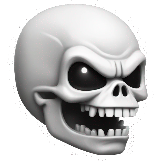 Skull Godzilla toy emoji