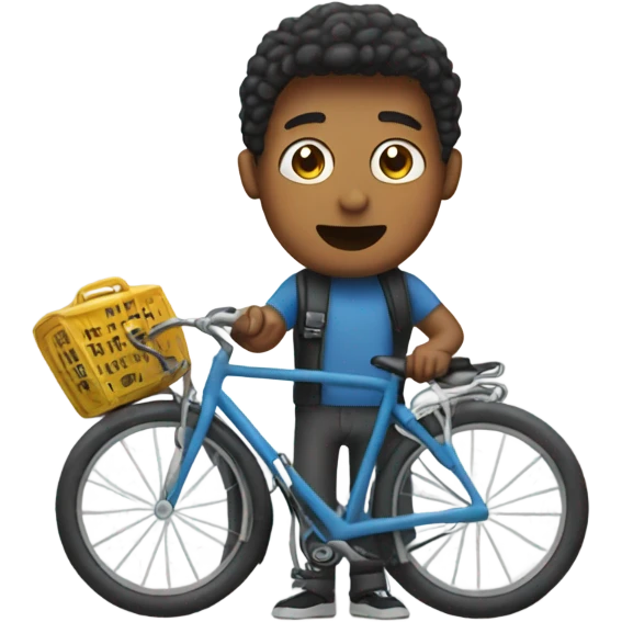 Phil ringing a bike emoji