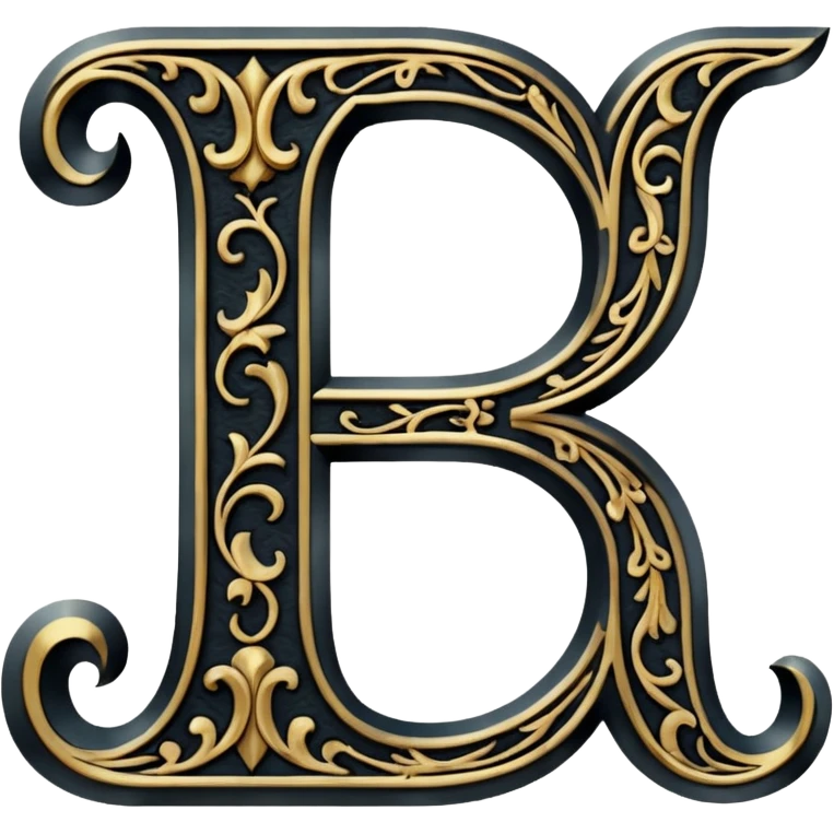 Oldenglis faunt letter E and letter J emoji