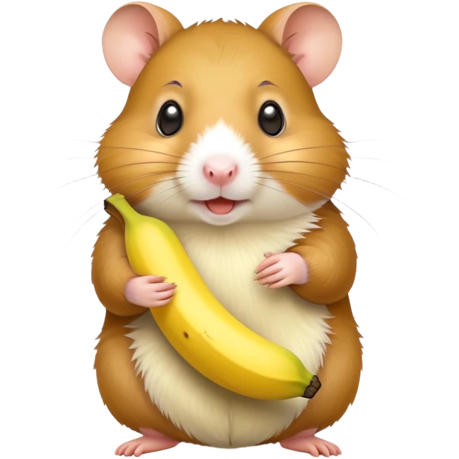 Hamster With banana  emoji