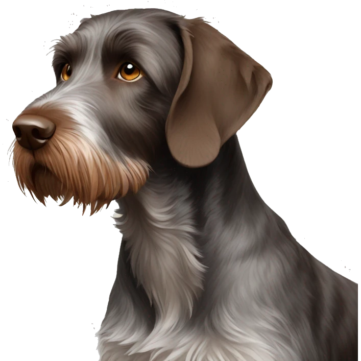 German wirehair pointer emoji