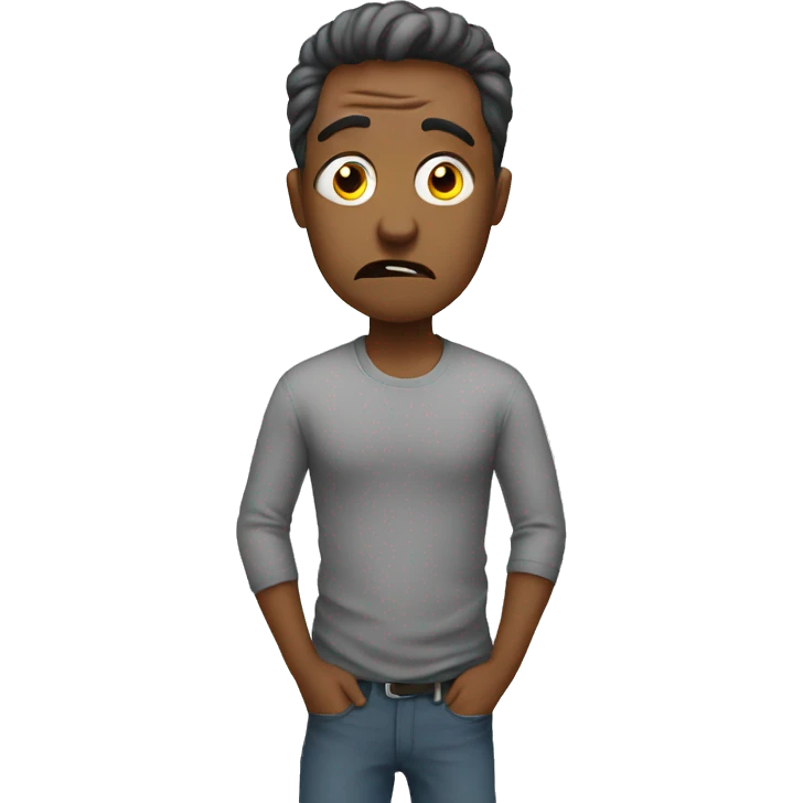 stressed man emoji
