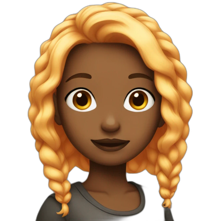 colored hair girl emoji