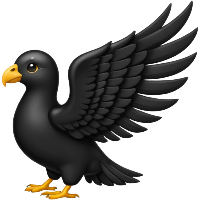 Black left wing emoji i can copy and paste emoji