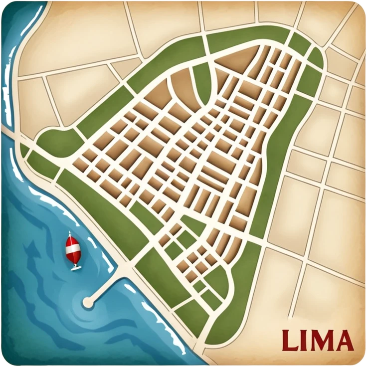 Generate a correctly Lima Peru map emoji