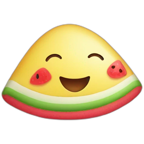 Cute pastèque preppy emoji