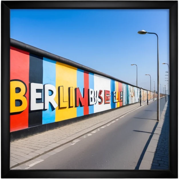 East side gallery of berlin  emoji