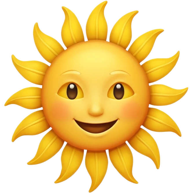 smiling sun emoji