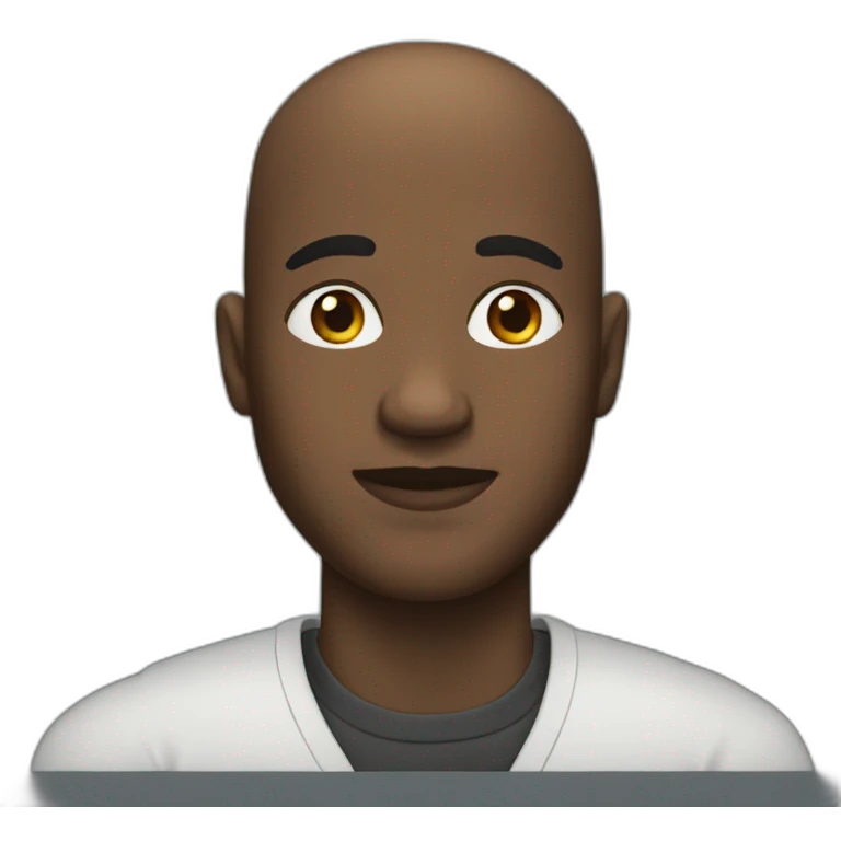 bald black man  emoji