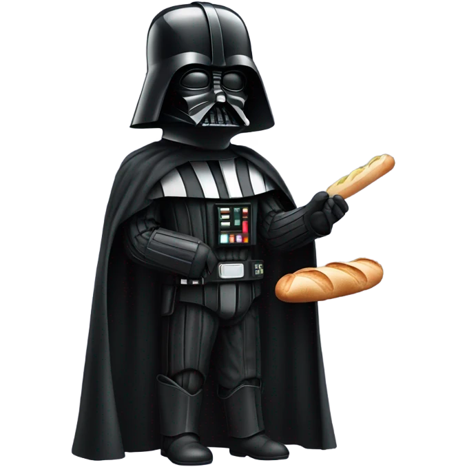 Dark vador avec une baguette emoji