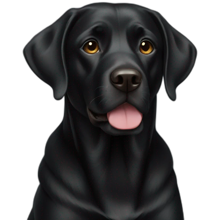 black lab emoji