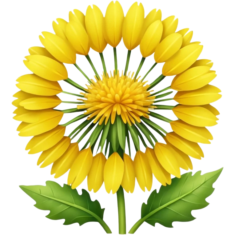 Yellow dandelion emoji