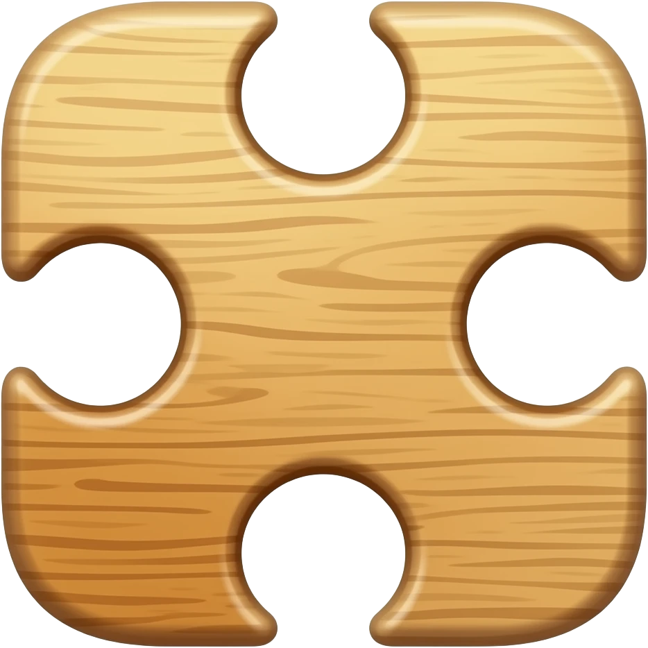 wooden puzzle emoji