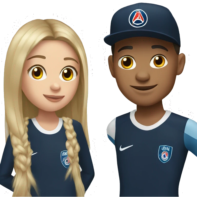 Mbappé with a girl emoji