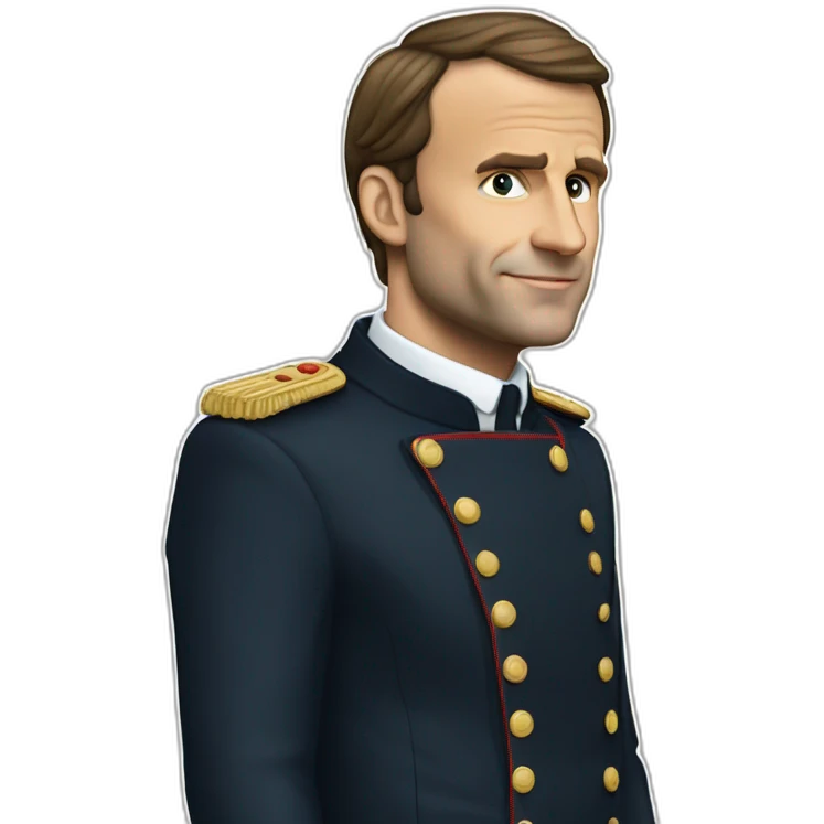 Macron qui écrase quelq'un emoji