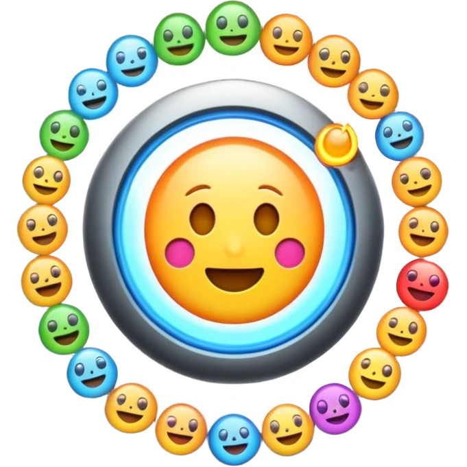 Create emoji coming out from portal open emoji