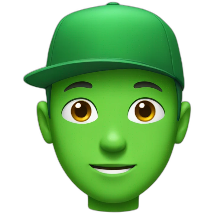 kid with green hat emoji