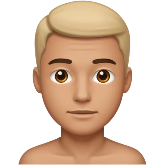 realistic portrait of a male emoji