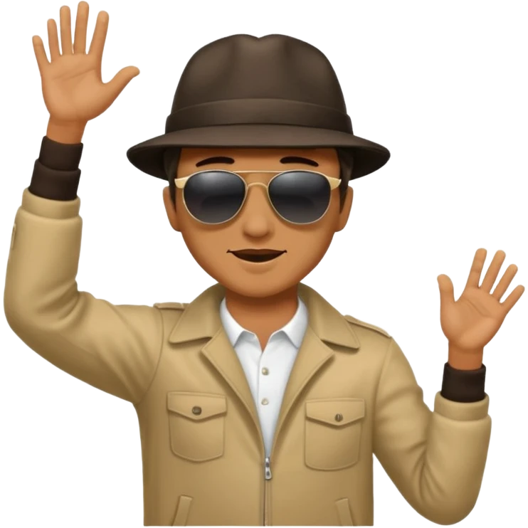 Man doing the metro an dance emoji