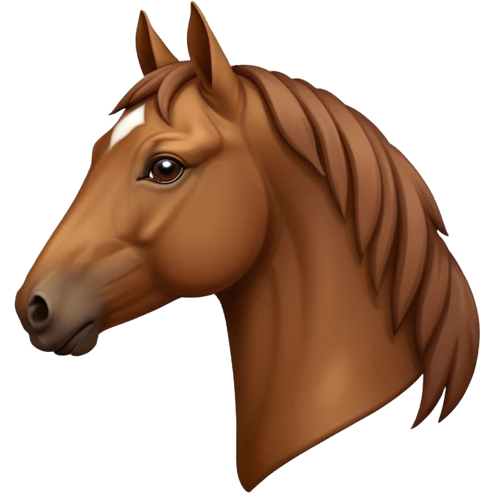 A horse head profile emoji