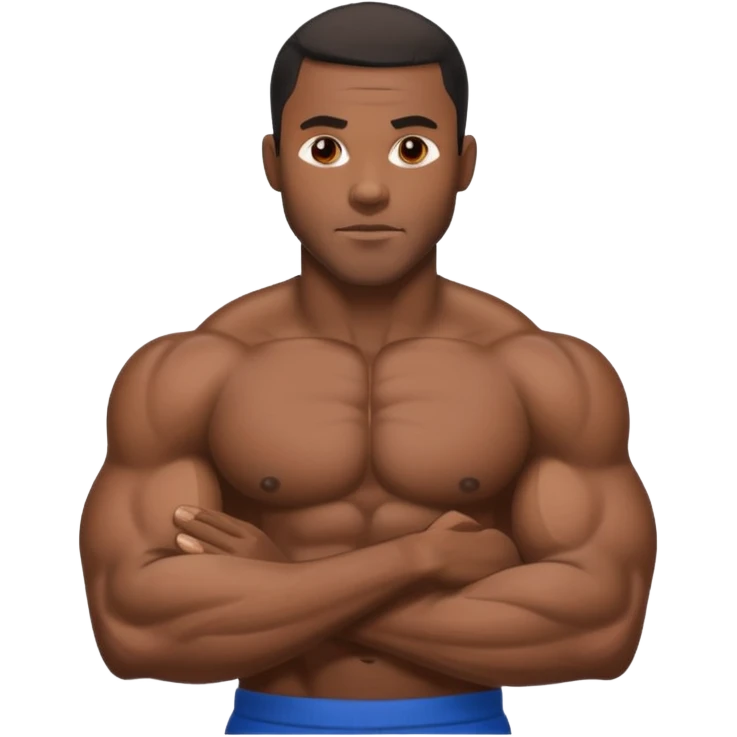 Naked black man emoji