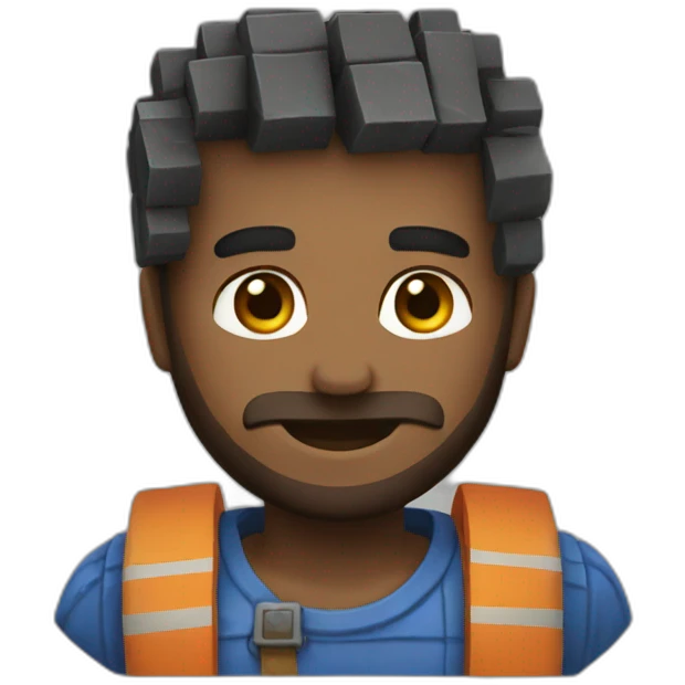 Minecart character emoji