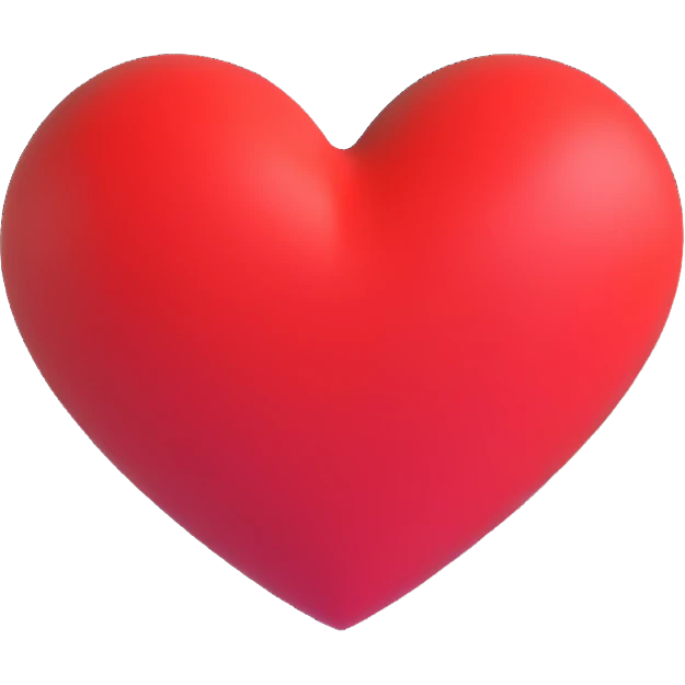 red heart emoji