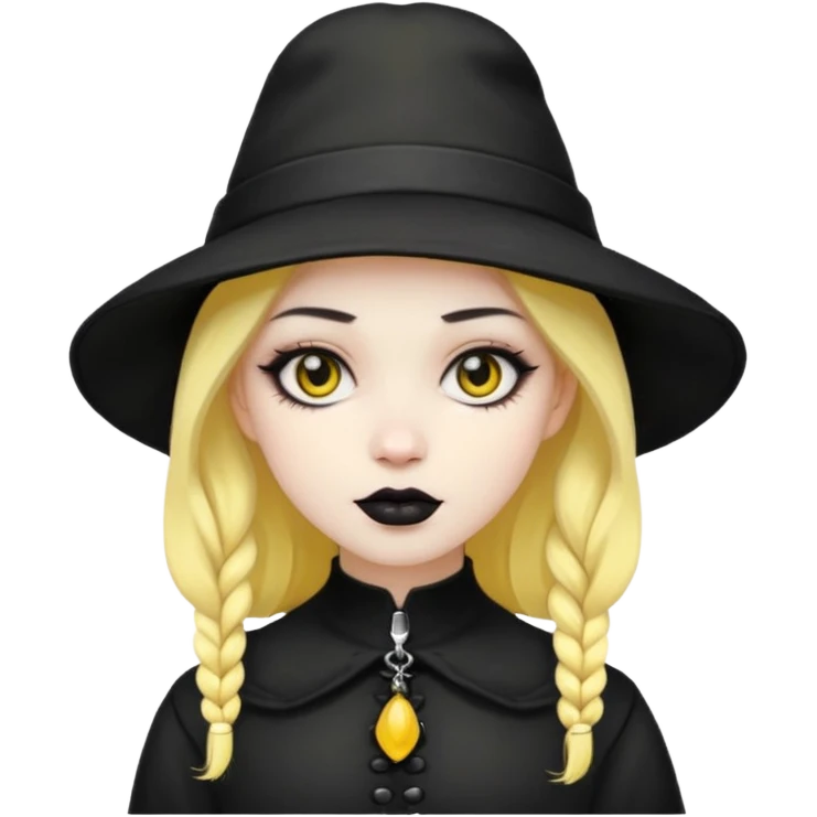 gothic with yellow hat emoji