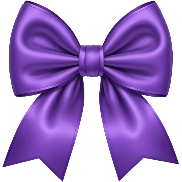 purple bow emoji