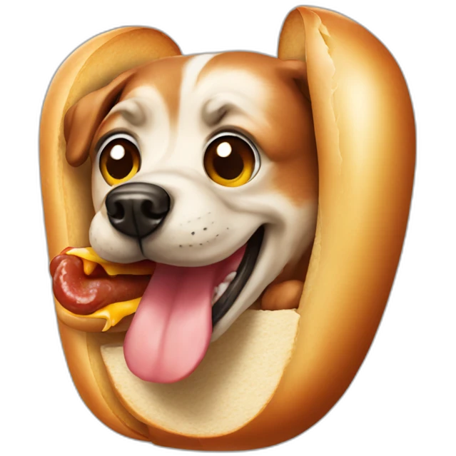 Hot dog emoji