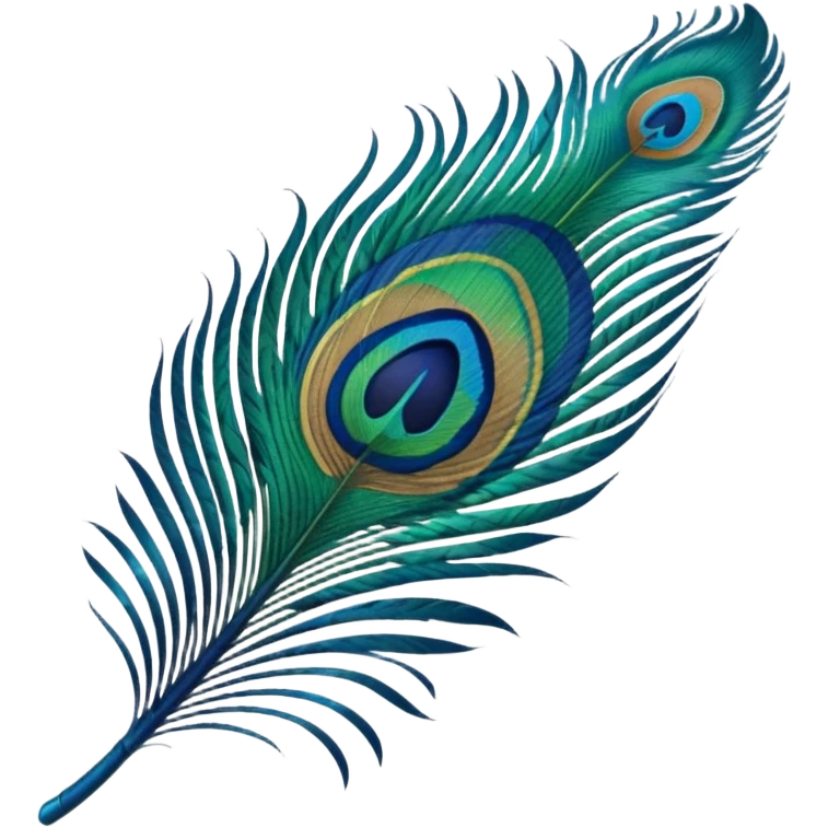 Peacock feather emoji